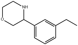 3-(3-ETHYLPHENYL)MORPHOLINE Struktur