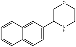 3-(naphthalen-2-yl)morpholine Struktur