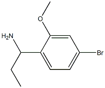 1-(4-Bromo-2-methoxyphenyl)-propylamine Struktur