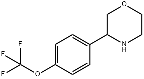 TRIFLUORO(4-MORPHOLIN-3-YLPHENOXY)METHANE Struktur