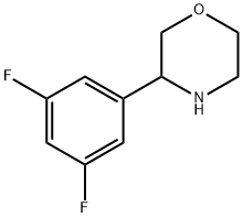 3-(3,5-DIFLUOROPHENYL)MORPHOLINE Struktur