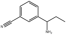 3-(1-AMINOPROPYL)BENZONITRILE Struktur