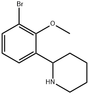 3-BROMO-2-METHOXY-1-(2-PIPERIDYL)BENZENE Struktur