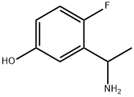 3-(1-AMINOETHYL)-4-FLUOROPHENOL Struktur