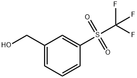 3-(Trifluoromethylsulphonyl)benzyl alcohol Struktur