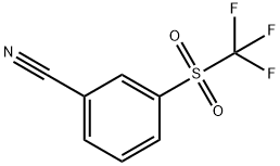 3-(Trifluoromethylsulphonyl)benzonitrile Struktur