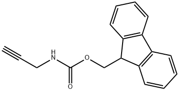 (9H-fluoren-9-yl)methyl prop-2-yn-1-ylcarbamate Struktur