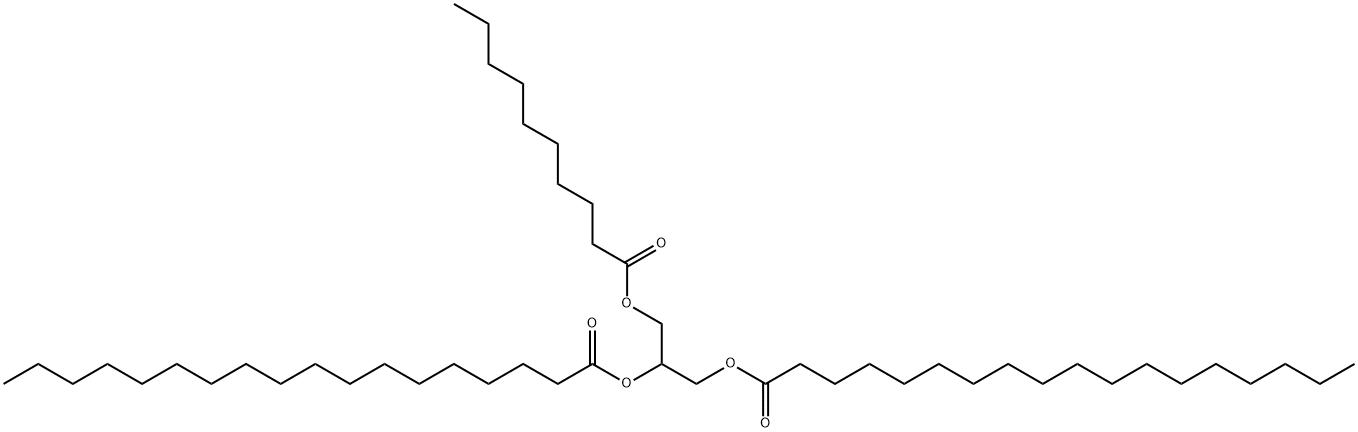 1,2-Distearoyl-3-Decanoyl-rac-glycerol Struktur