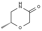 (6R)-6-methylmorpholin-3-one Struktur