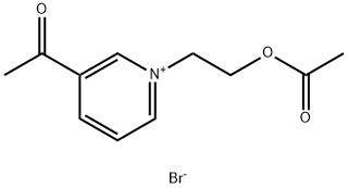 1-(2-Acetoxyethyl)-3-acetylpyridinium bromide Struktur