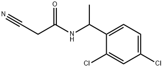 2-cyano-N-[1-(2,4-dichlorophenyl)ethyl]acetamide Struktur