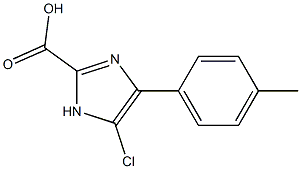 1H-Imidazole-2-carboxylicacid,5-chloro-4-(4-methylphenyl)- Struktur