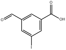 3-formyl-5-iodobenzoic acid Struktur