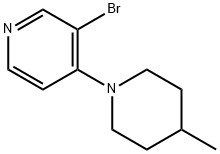 3-BROMO-4-(4-METHYLPIPERIDIN-1-YL)PYRIDINE Struktur