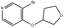 3-BROMO-4-(OXOLAN-3-YLOXY)PYRIDINE Struktur