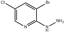 Pyridine, 3-bromo-5-chloro-2-hydrazinyl- Struktur