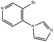 3-BROMO-4-(IMIDAZOL-1-YL)PYRIDINE Struktur