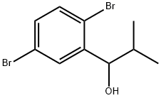 1-(2,5-dibromophenyl)-2-methylpropan-1-ol Struktur