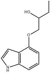 (R/S)-1-(4-Indolyloxy)-2-butanol Struktur