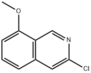 3-chloro-8-methoxyisoquinoline Struktur