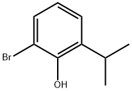 1-bromo-3-isopropyl-2-hydroxybenzene Struktur