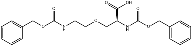 N-Alpha-N-Epsilon-Di(Carbobenzoxy)-4-Oxa-L- Lysine Struktur