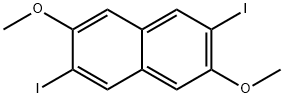 2,6-Dimethoxy-3,7-diiodonaphthalene Struktur