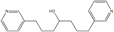 1,7-Di(3-pyridyl)-4-heptanol Struktur