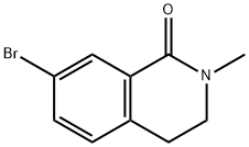 7-Bromo-2-methyl-3,4-dihydroisoquinolin-1(2H)-one Struktur