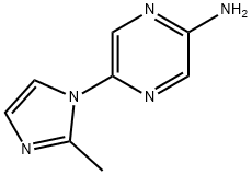 2-Amino-5-(2-methylimidazol-1-yl)pyrazine Struktur