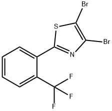 4,5-Dibromo-2-(2-trifluoromethylphenyl)thiazole Struktur