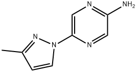 3-Amino-6-(3-methyl-1H-pyrazol-1-yl)pyrazine Struktur