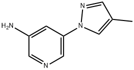 3-AMINO-5-(4-METHYL-1H-PYRAZOL-1-YL)PYRIDINE Struktur