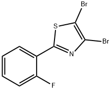 4,5-Dibromo-2-(2-fluorophenyl)thiazole Struktur