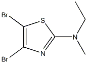 4,5-Dibromo-2-(methylethylamino)thiazole Struktur