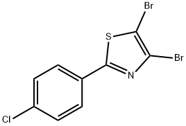 4,5-Dibromo-2-(4-chlorophenyl)thiazole Struktur