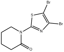 4,5-Dibromo-2-(piperidon-1-yl)thiazole Struktur