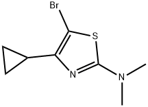 5-Bromo-4-cyclopropyl-2-(dimethylamino)thiazole Struktur