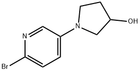 2-Bromo-5-(3-hydroxypyrrolidino)pyridine Struktur