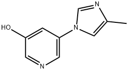 3-Hydroxy-5-(4-methylimidazol-1-yl)pyridine Struktur