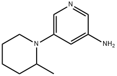 3-AMINO-5-(2-METHYLPIPERIDIN-1-YL)PYRIDINE Struktur