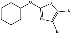 4,5-Dibromo-2-(cyclohexyloxy)thiazole Struktur