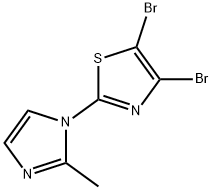 4,5-Dibromo-2-(2-methylimidazol-1-yl)thiazole Struktur