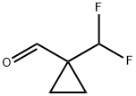 1-(difluoromethyl)cyclopropane-1-carbaldehyde Struktur