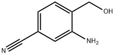 Benzonitrile, 3-amino-4-(hydroxymethyl)- Struktur