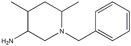 1-benzyl-4,6-dimethylpiperidin-3-amine Struktur