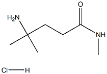 4-Amino-N,4-dimethylpentanamide hydrochloride Struktur