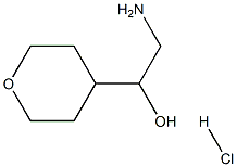 2-amino-1-(oxan-4-yl)ethan-1-ol hydrochloride Struktur