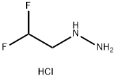 (2,2-difluoroethyl)hydrazine dihydrochloride Struktur