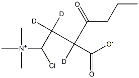 Butyryl-L-carnitine-d3 (chloride) Struktur